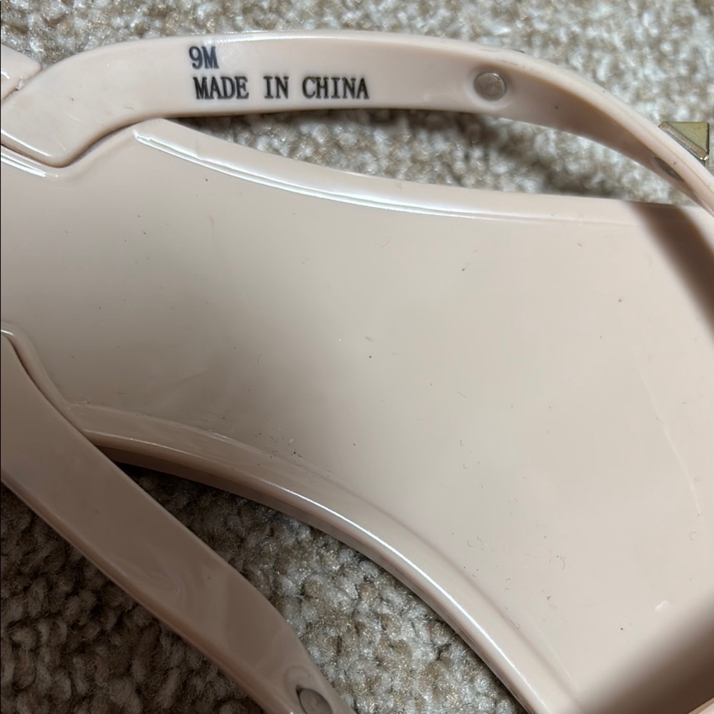 Steve Madden Women's Daliyah Studded Bow Jelly Sandals EUC sz 9m - Picture 2 of 4